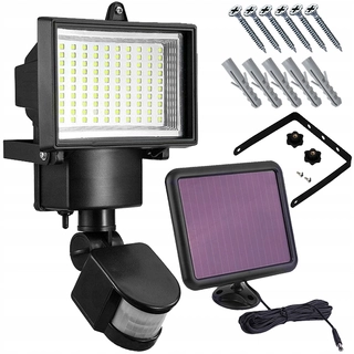 Uličná lampa - Pouličné svietidlo 250 W 1050 lm, na batérie, solárne